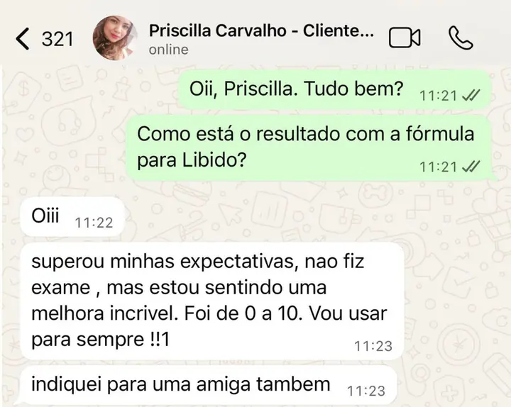 Print de WhatsApp de cliente